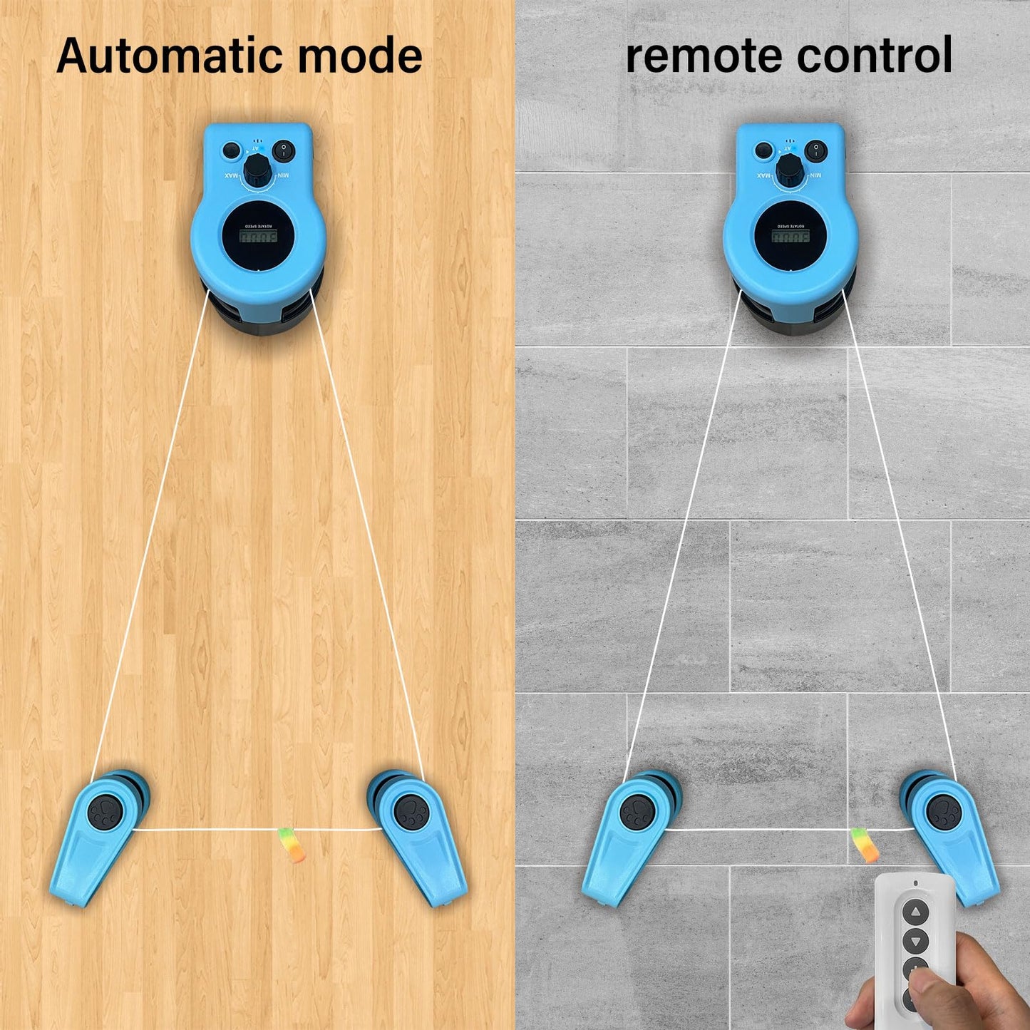PAKESI Remote Control Interactive Cat Toy with Feather Attachment,New Adjustable Speed Cat Treadmill Moving Cat Toy,Pet Chase Toy with Simulated Mouse Sounds,Keep Your Kitty Active and Entertained