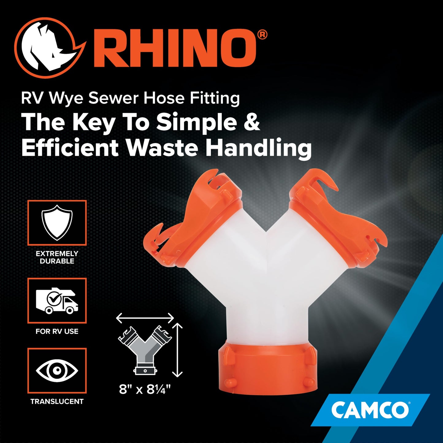 Camco 39812 Rhino Flex RV Wye