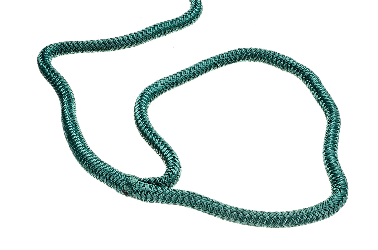 Seachoice Double-Braid Nylon Dock Line w/Eye Splice, Pre-Shrunk, Heat Stabilized, 1/2 in. X 20 Ft., Forest Green