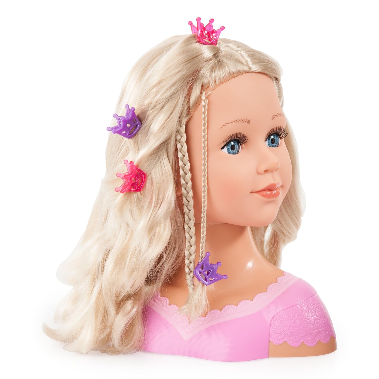 Bayer - Charlene Super Model Hairdressing Head - Cosmetics, Make-up, Hair Accessories - Blonde Hair - 10” - Age 3+ - 90088AA