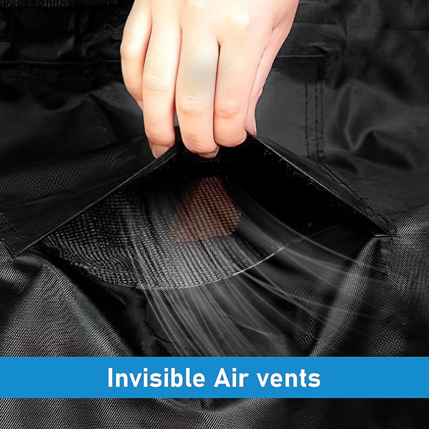 Chaise Lounge Covers Waterproof Outdoor, 2 Pack Heavy Duty Patio Furniture Covers with Air Vent, Bench Chair Seating Cover for Lawn Poolside, All Weather Protection, 84" L x 32" W x 32" H, Black