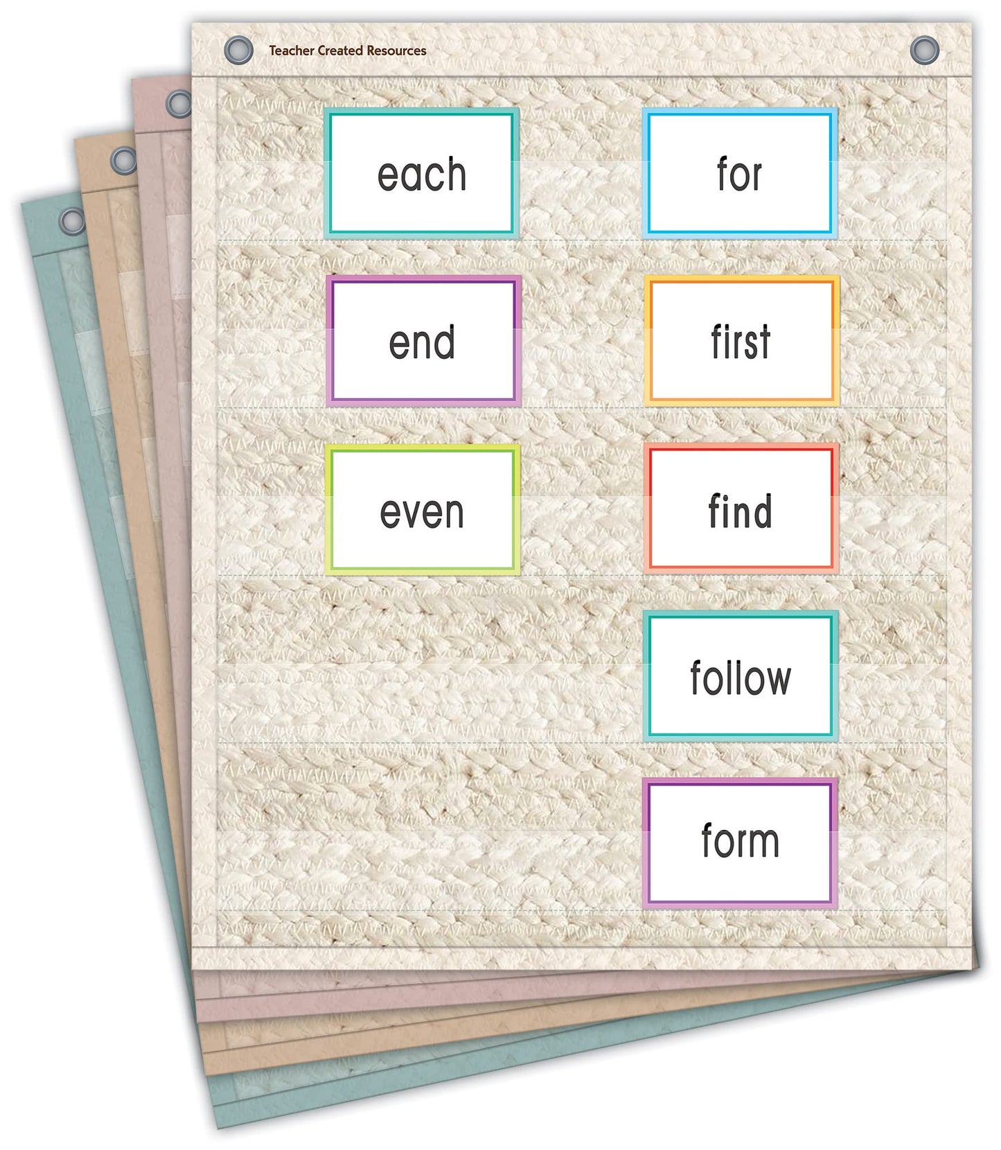 Teacher Created Resources Woven Magnetic Mini Pocket Charts (14" x 17")