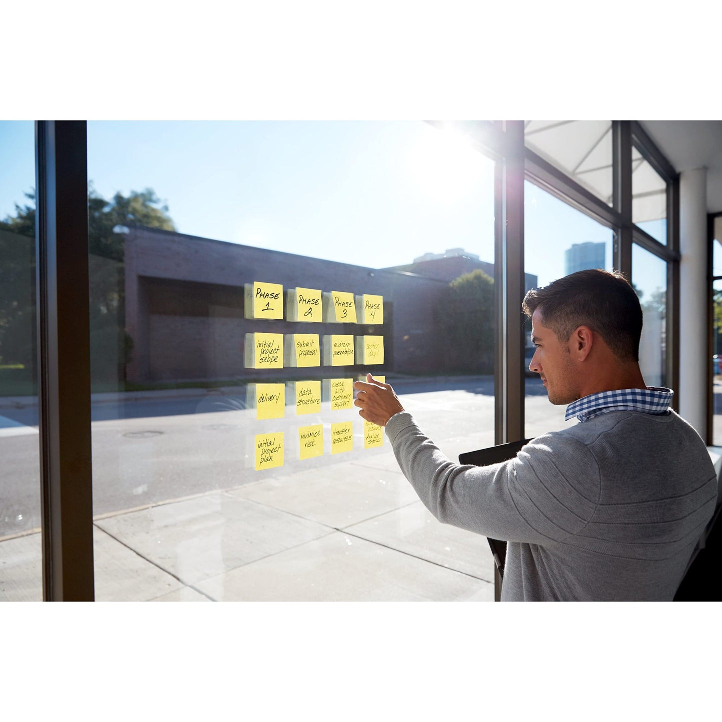 Post-it Super Sticky Notes, 24 Sticky Note Pads, 3 x 3 in., School Supplies for Students, Ideal for Textbooks, Notebooks, Walls and Vertical Surfaces, Canary Yellow