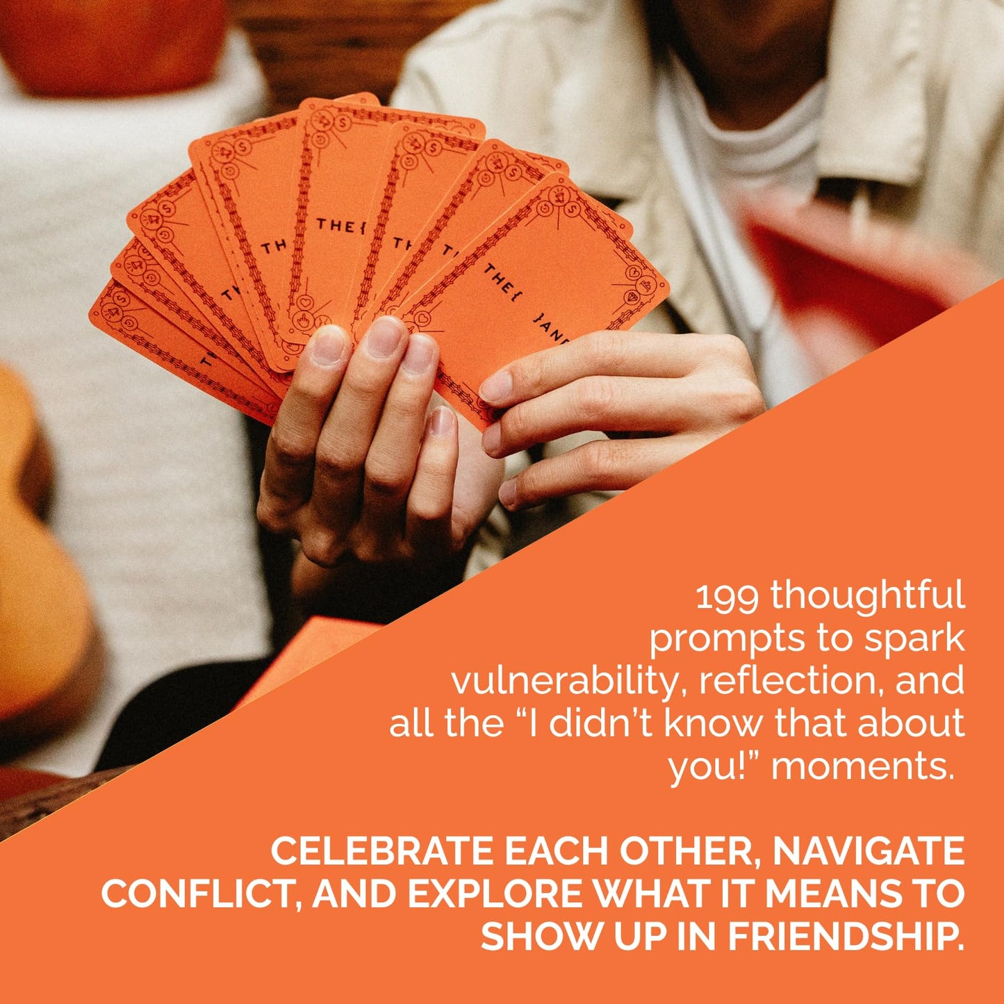 (THE AND) Friends Edition - Conversation Starters to Make Friends Your Best Friends - Fun Getting to Know You Card Game with Questions - Deep Talks at Game Night or Dinner Party by The Skin Deep