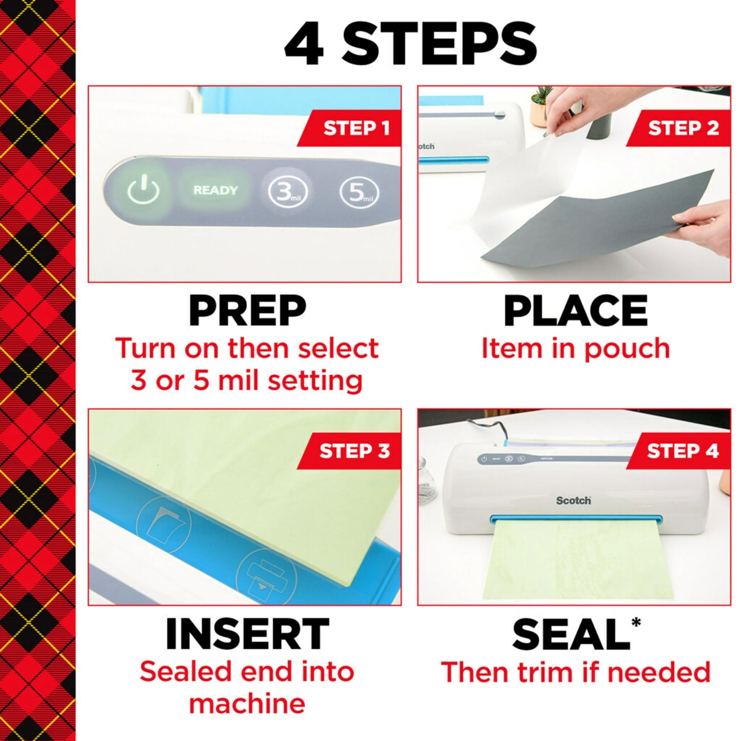Scotch Thermal Laminating Pouches 8.9 x 11.4 Inches, 100-Pack (TP3854-100)