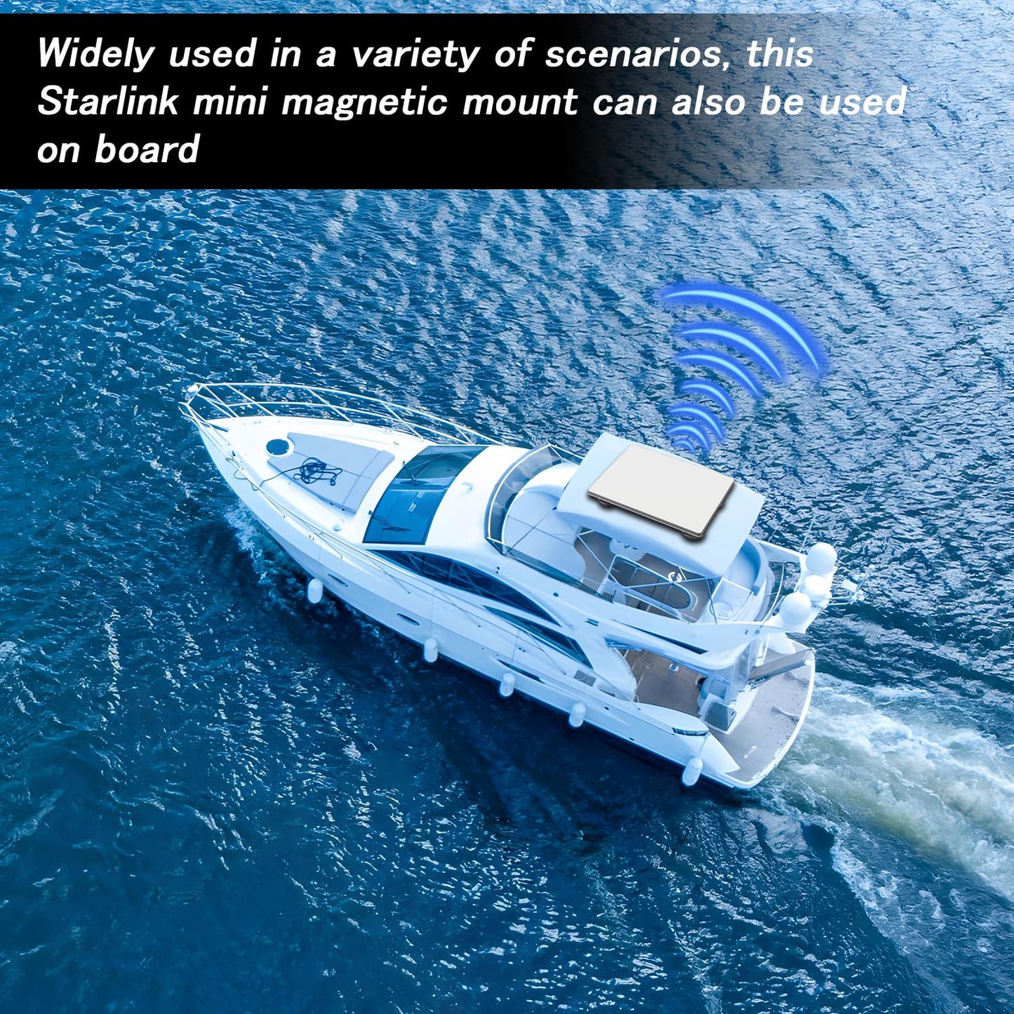 Lymorexan Starlink Mini Mount, Magnetic Roof Mount with Heavy Duty Magnet Bases, Quick Release, Compact and Portable, Starlink Accessories Suitable for RV, Car, Boat, Yacht, Truck