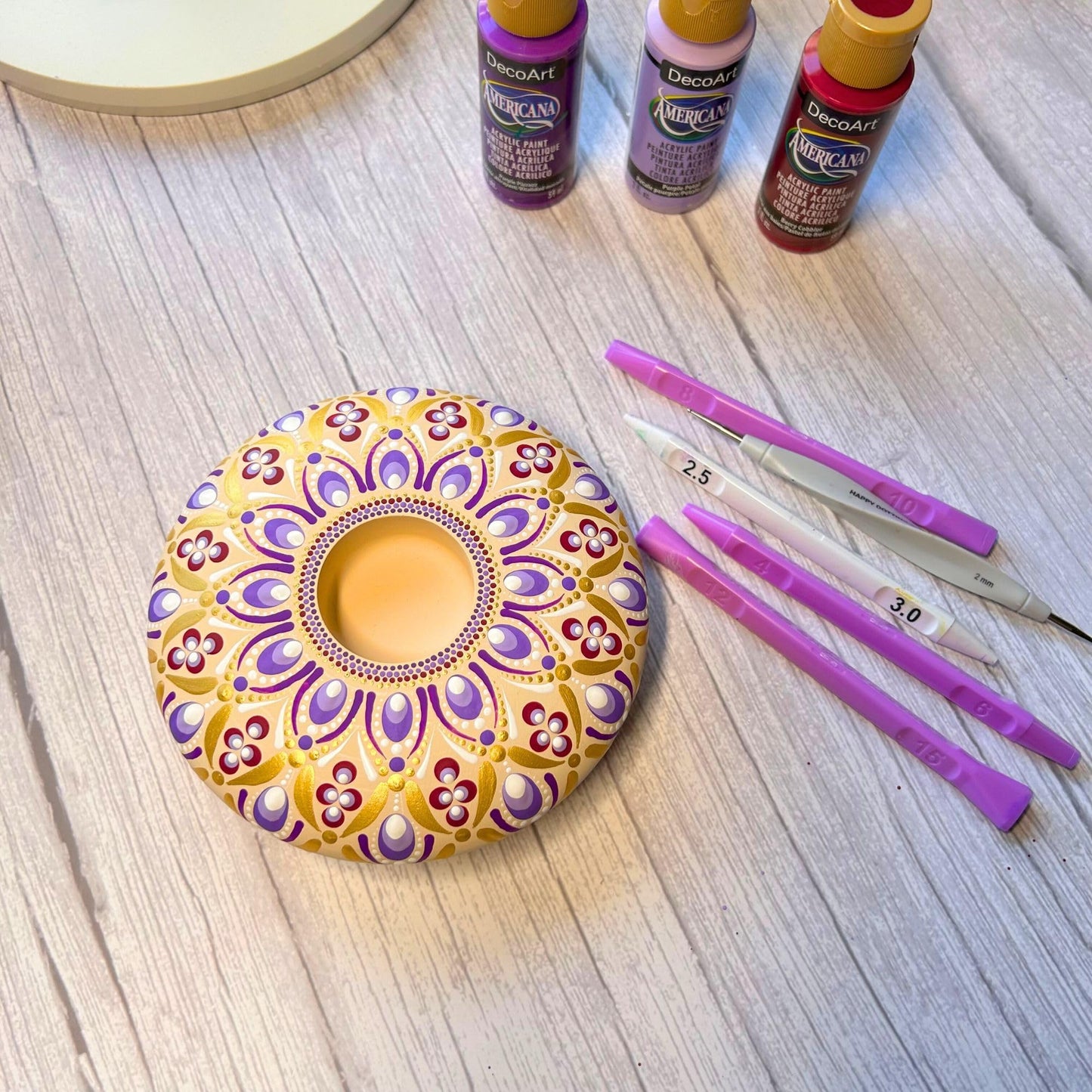 Oval Dotting Tools - Teardrop Dotting Tools - Happy Dotting Company - 8 Double-Ended Set for dot Mandala Painting - Oval Shaped Tools - Teardrop Shaped Tools - dot Painting