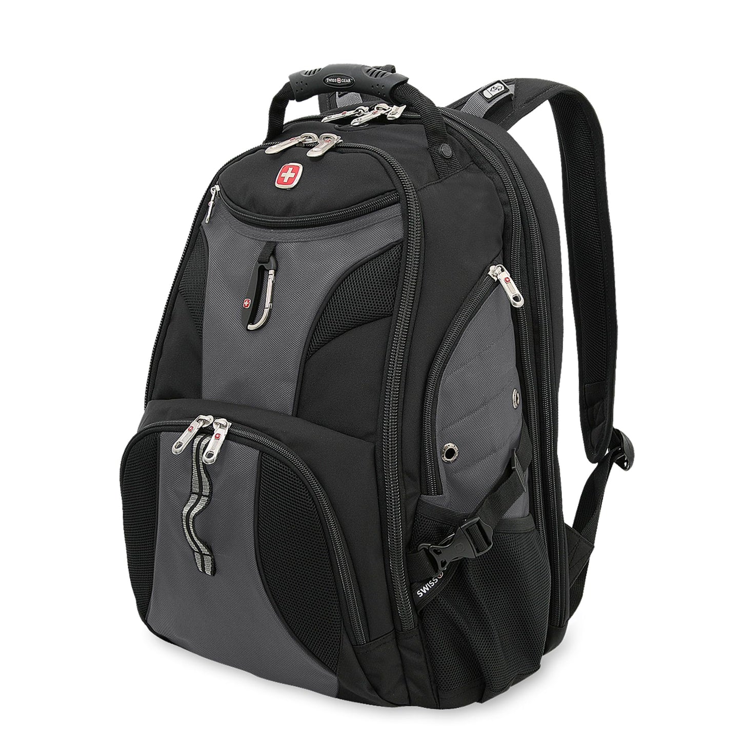 SwissGear 1900 Scansmart TSA 17-Inch Laptop Backpack, Grey/Black