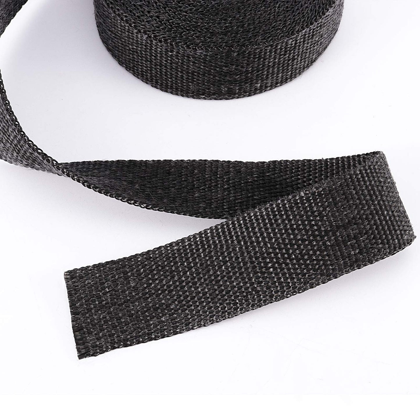 ZOENHOU 2 Rolls 2 Inch x 50 Feet Exhaust Heat Header Wrap, Fiberglass Pipe Wrap with 20 Stainless Ties, Black Exhaust Heat Shield Tape for Machine Manifold Exhaust Pipes
