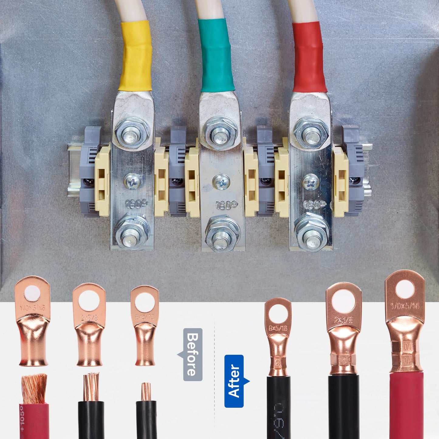 iCrimp Cable Lug Crimping Tool for Heavy Duty Wire Lugs,Battery Terminal,Copper Lugs AWG 8-1/0