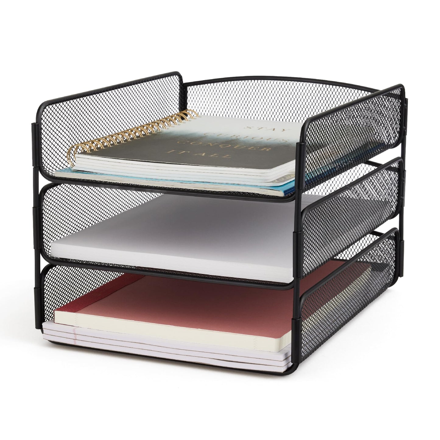 Safco Products Products Onyx Triple Tray (3271BL)