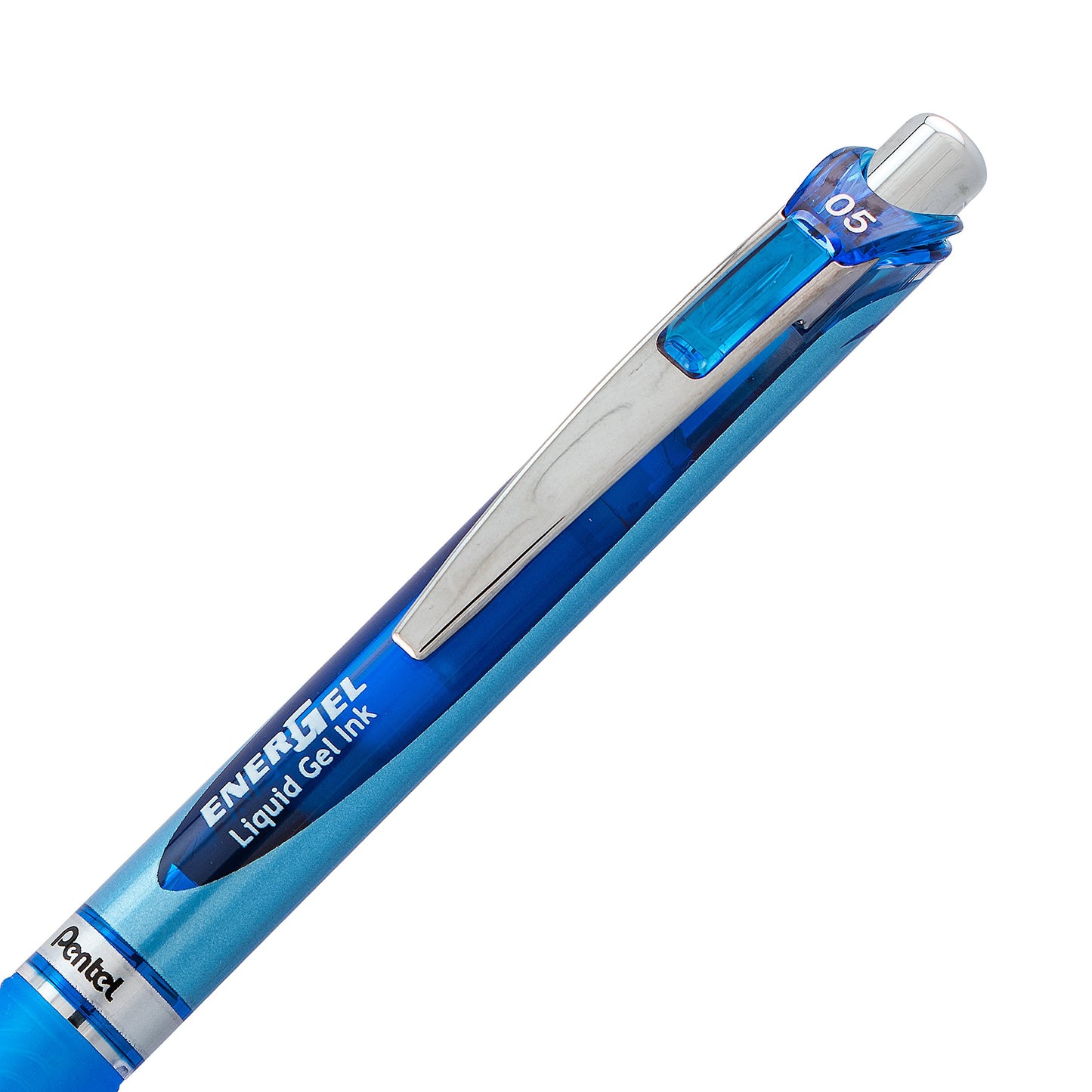 Pentel EnerGel Retractable Liquid Gel Rollerball Pen, Everyday Use, Office Supplies, School Supplies, 0.5mm Fine Needle Point, Blue Ink, BLN75-C, Box of 12