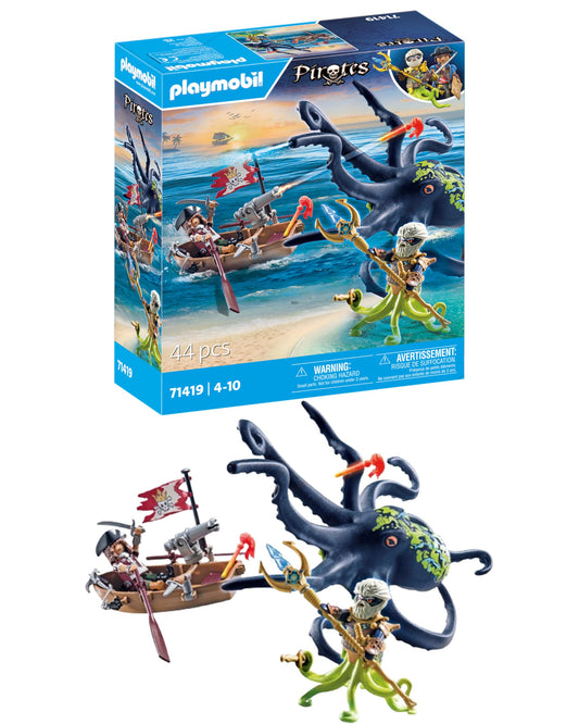 Playmobil Battle with The Giant Octopus