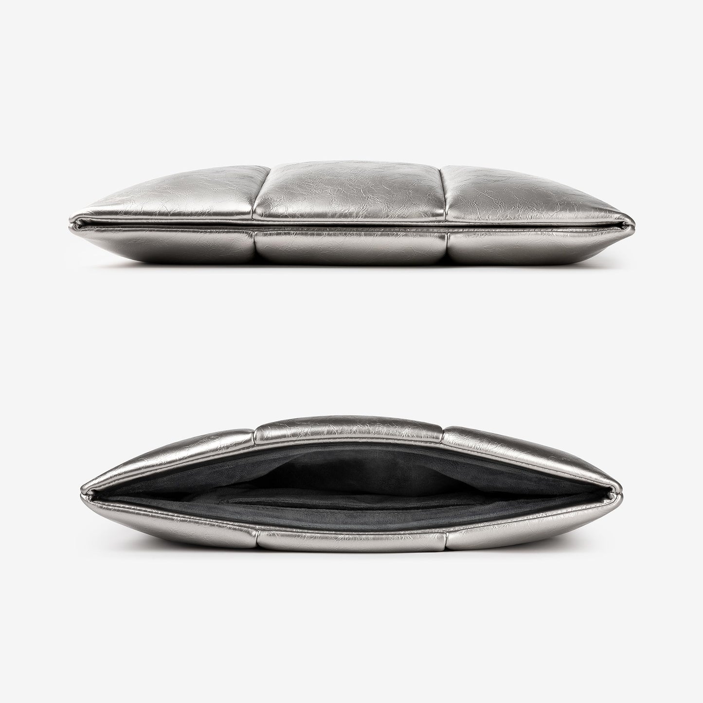 Comfyable Puffy Laptop Sleeve 13 Inch 14 Inch, Puffer Laptop Carrying Case, Pillow Case Compatible with MacBook Air M4 2025 M3 M2 M1, MacBook Pro M4 Pro/Max, Silver