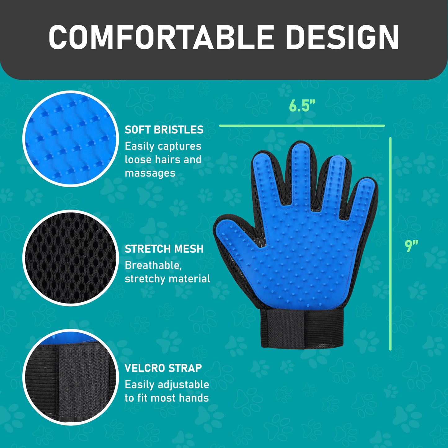 Maxpower Planet Pet Grooming Brush - Dog Grooming tools Bundle (Rake and Gloves and Comb)