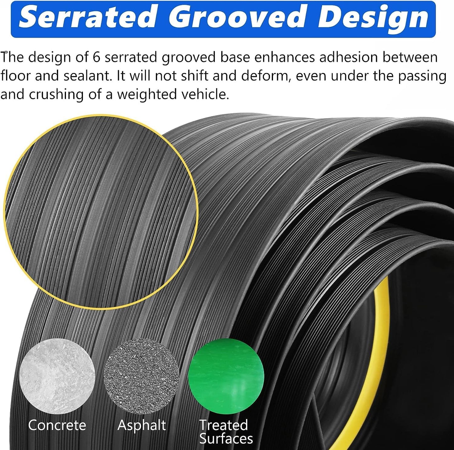 20FT Garage Door Bottom Threshold Seal Strip with 300ml Black Adhesives/Sealants, Universal Rubber DIY Bottom Floor Threshold Seal, Weatherproofing Weather Stripping Replacement (Black)