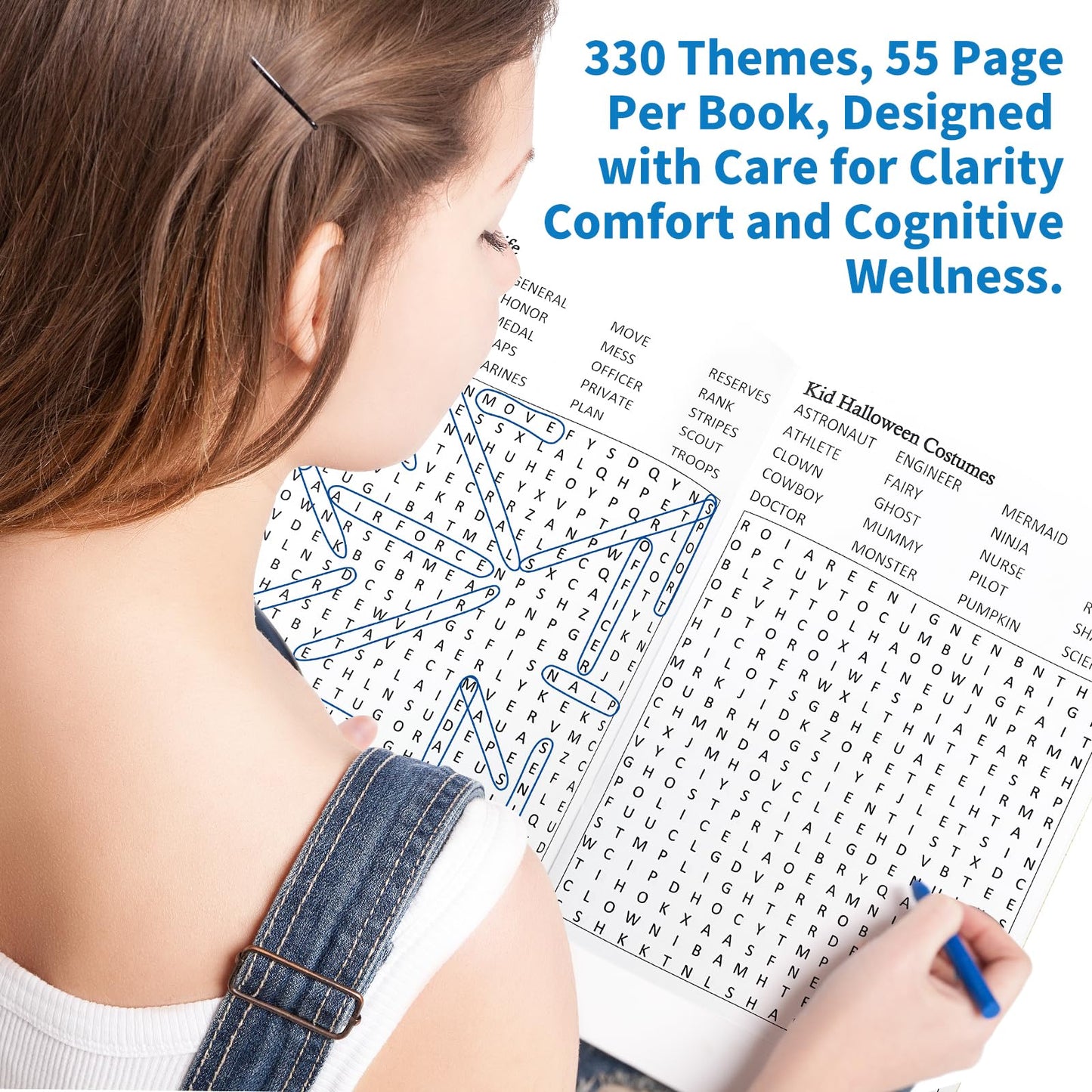 Kalysky 12 Pack Large Print Word Search Books for Adults Seniors Teens – 15000+ Words Bulk Word Puzzle Books Set for Elderly,Travel Road Trip Gift,Brain Games Activity Word Book