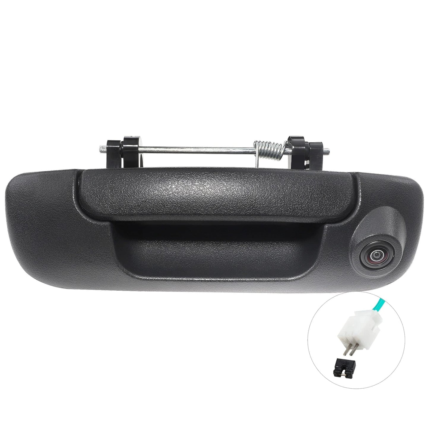 EWAY Tailgate Handle Backup Camera for 2002-2008 Dodge RAM 1500 2500 3500 Tailgate Latch Door Handle Aftermarket Reverse Reversing Back Up Rear View Camera RCA Connector w/ 26FT Extension Harness