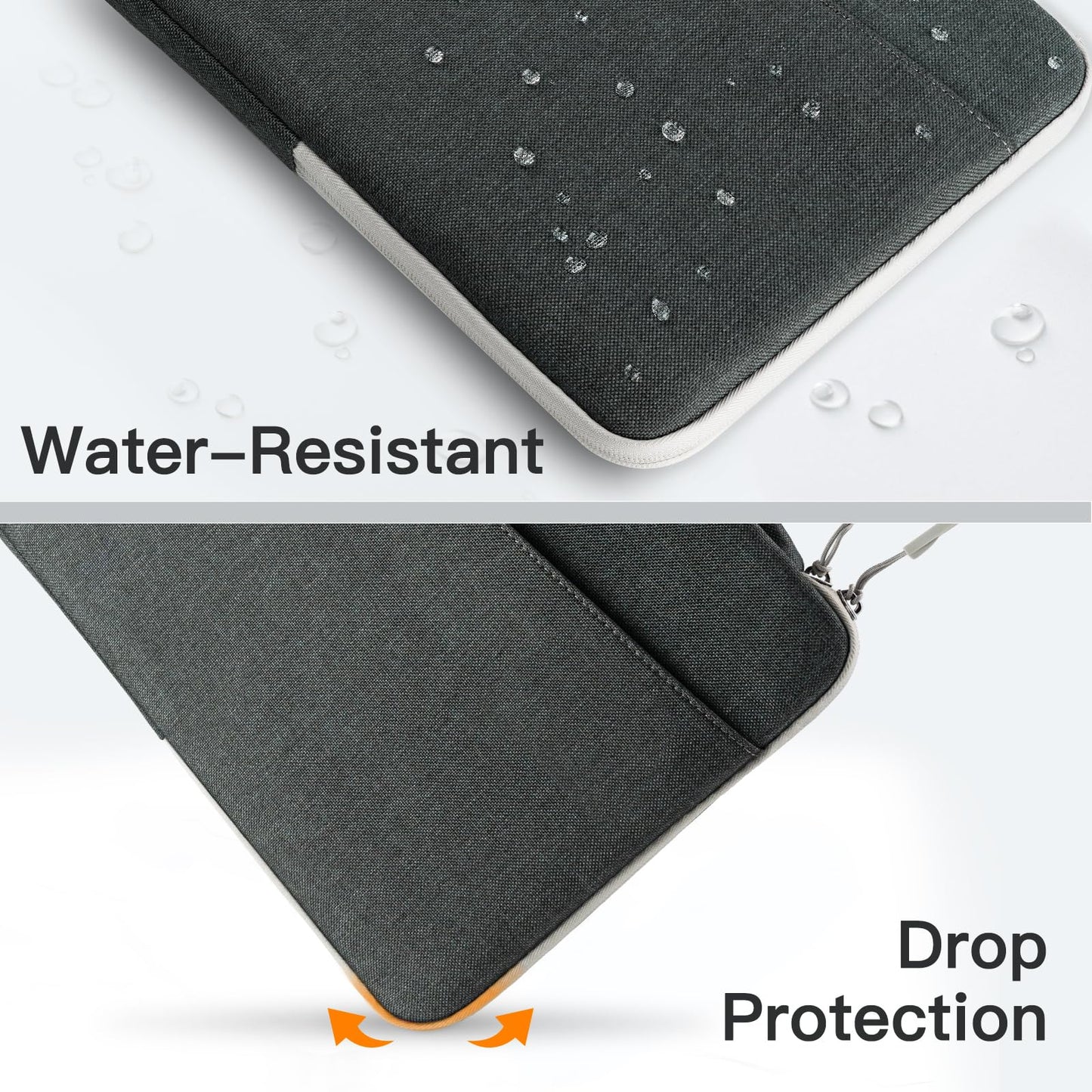 JETech Laptop Sleeve for 15-Inch MacBook Air (M2-M5, 2023-2026), MacBook Pro 15/16-Inch (M1-M5, 2019-2026), Bag Case with Portable Handle and Pocket(Dark Grey)