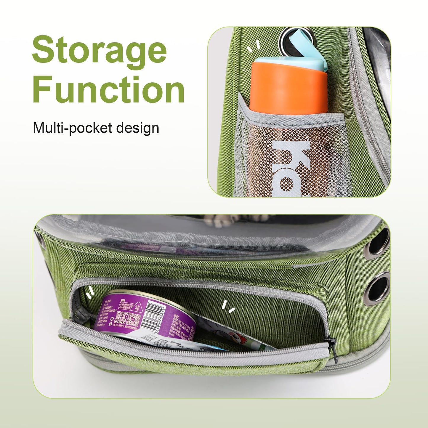 Cawypety Expandable Cat Backpack,Cat Bubble Backpack Carrier for Carrying Cats, Pets and Small Dogs,Airline-Approved,Designed for Travel, Hiking, Walking,Car