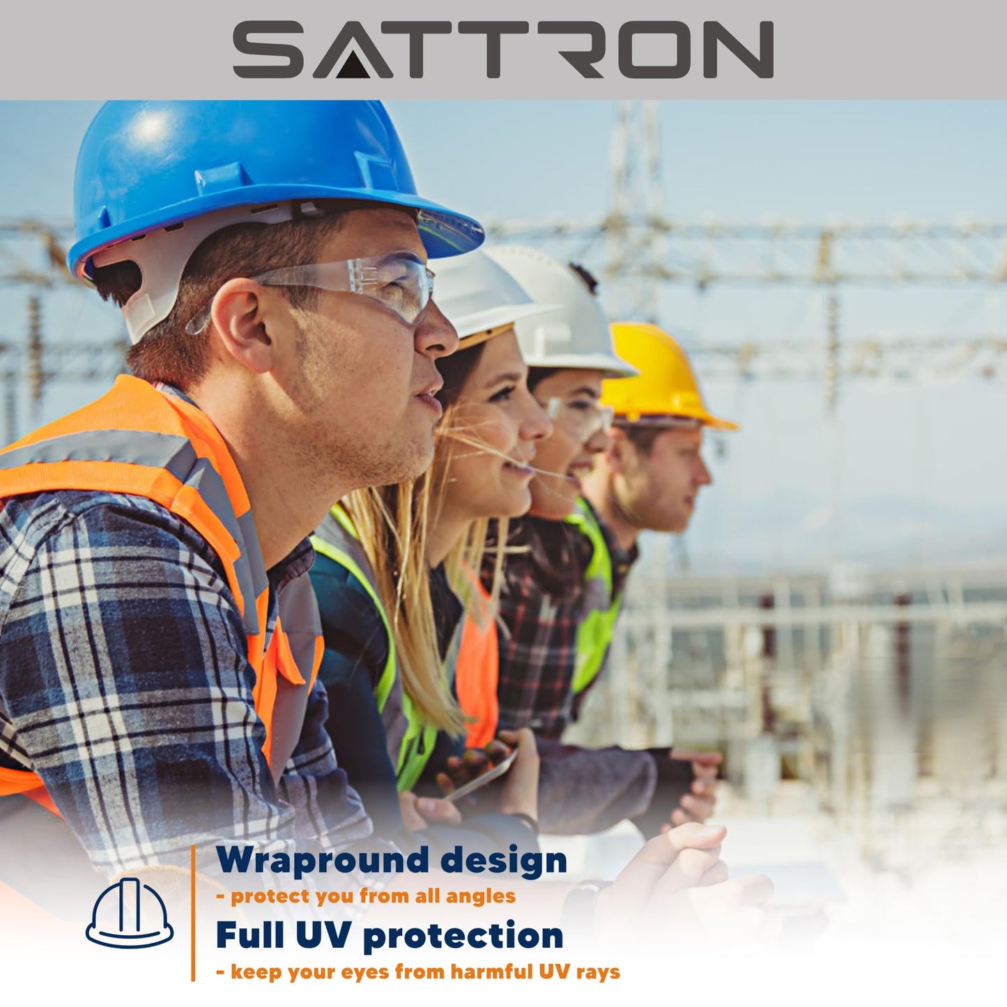 Clear Safety Glasses Bulk of 24, ANSI Z87.1 Eye Protection for Women Men, Scratch & Impact Resistant Protective Glasses, Ideal for Lab, Construction, Shooting