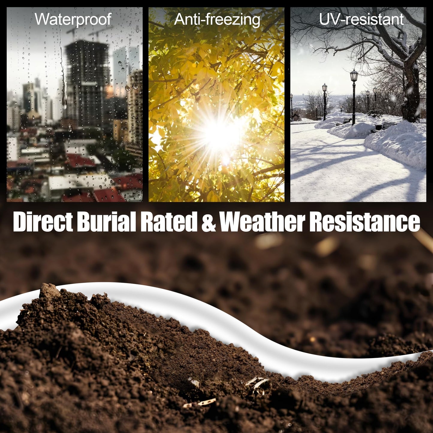 Cat 6 Shielded Ethernet Cable 500ft (30 RJ45), Outdoor&Indoor Cat 6 Ethernet Cable Direct Burial,23AWG, Heavy Duty, POE, Waterproof, UV Resistant Internet Network Cat6 Patch Cable, CCA, White