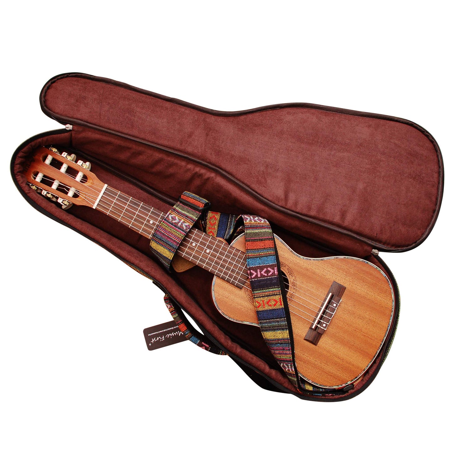 Music First 15mm Thick Padded Ukulele Bag for Baritone Ukulele 30"~31"