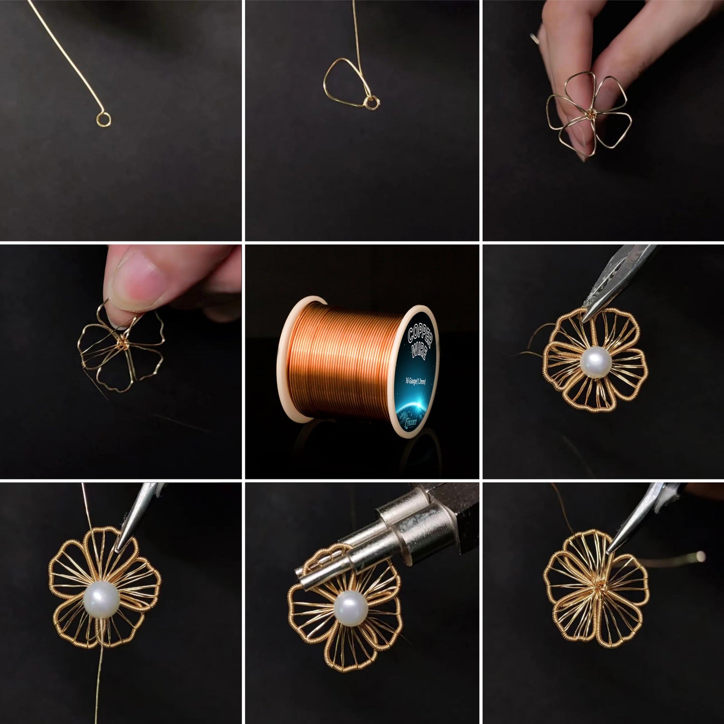 16 Gauge Copper Wire for Gardening Plants,Jewelry Making, 1 lb(125 FT) Copper Wire for Art Crafts, Electroculture 99.9% Pure