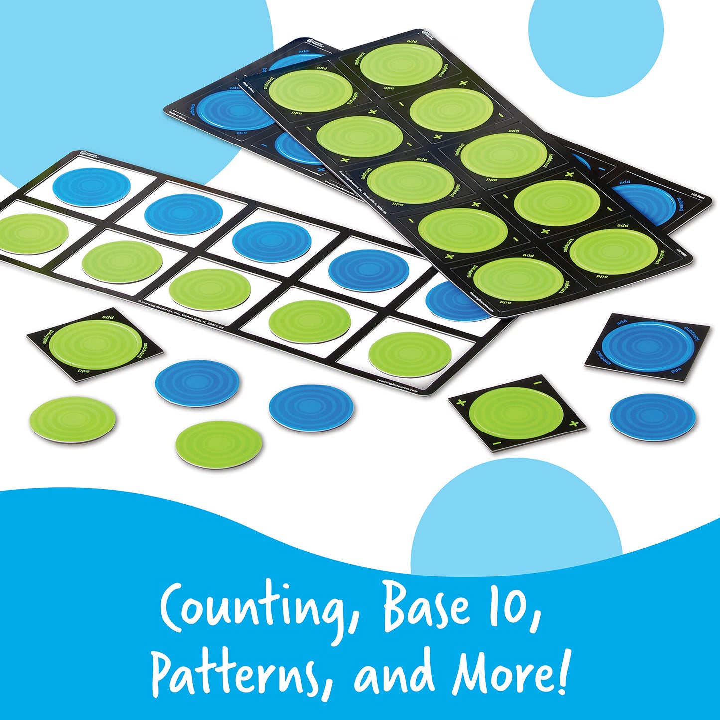 Learning Resources LER6644 Giant Magnetic Ten-Frame Set