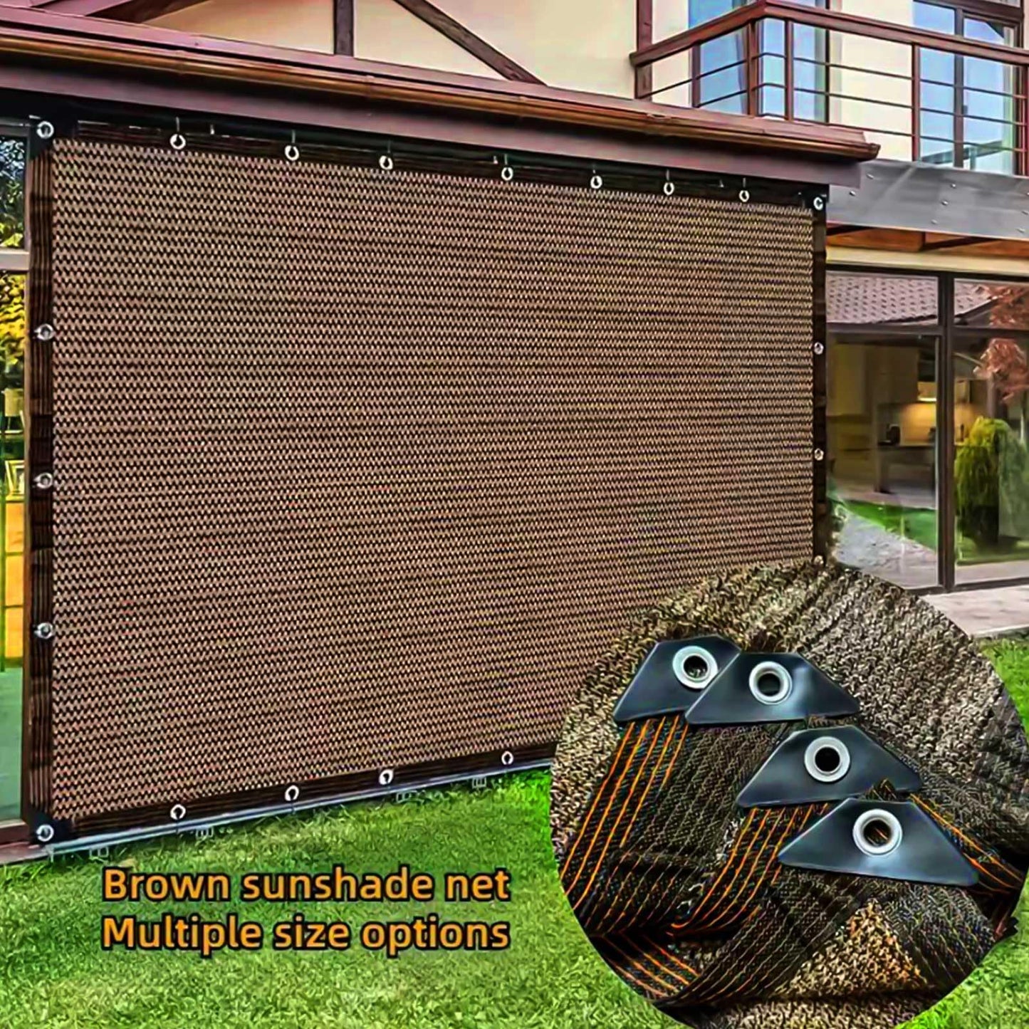 80% Sunblock Shade Cloth Net Resistant - 12x12Ft Garden Shade Mesh for Plant Cover, Greenhouse, Chicken Coop, Kennels, Tomatoes Plants