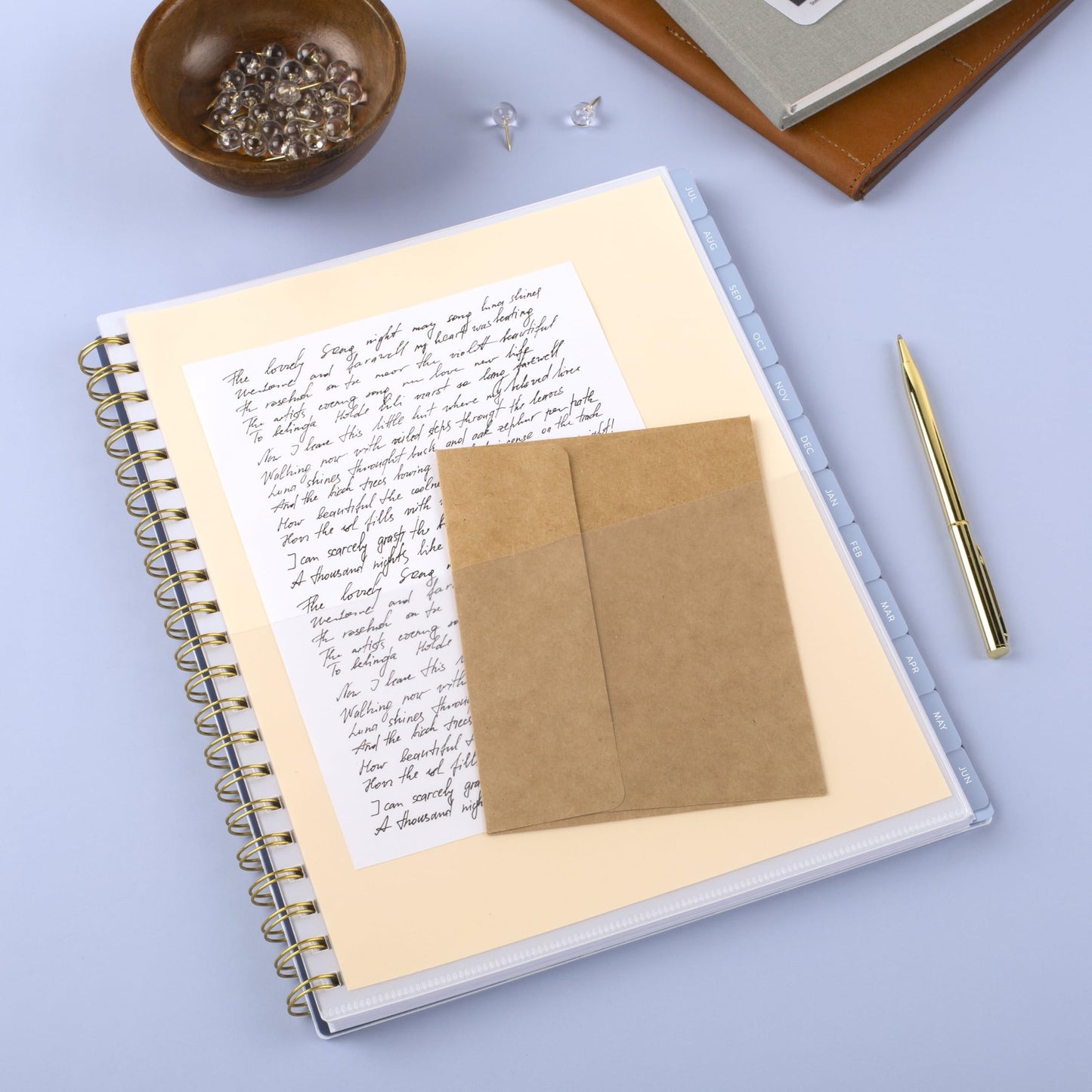 Cambridge Planner 2026-2027 Weekly & Monthly Academic 12-Month July-June, 8-1/2" x 11", Leah Bisch, Pansy Bouquet (LB50-905A)