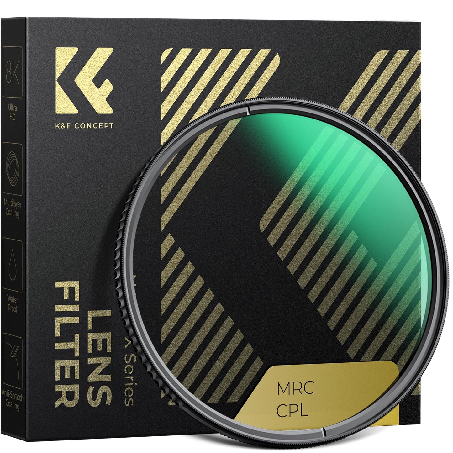 K&F CONCEPT 67mm CPL Filter, Professional Optics Glass Lens Filter Super Slim Multi-Coated Circular Polarizer Filter (Nano-X Series)