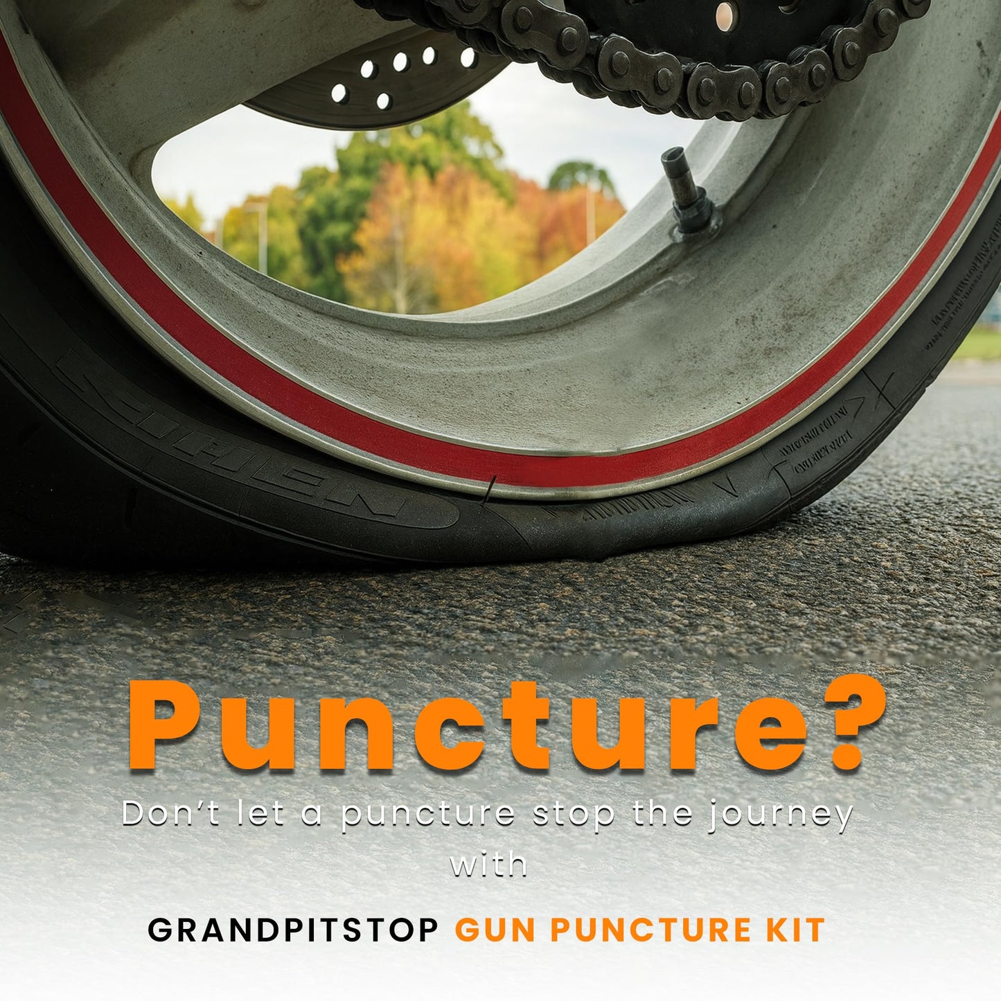 GRAND PITSTOP Tubeless Tire Puncture Repair Kit for Motorcycle and Cars (15 Plugs)