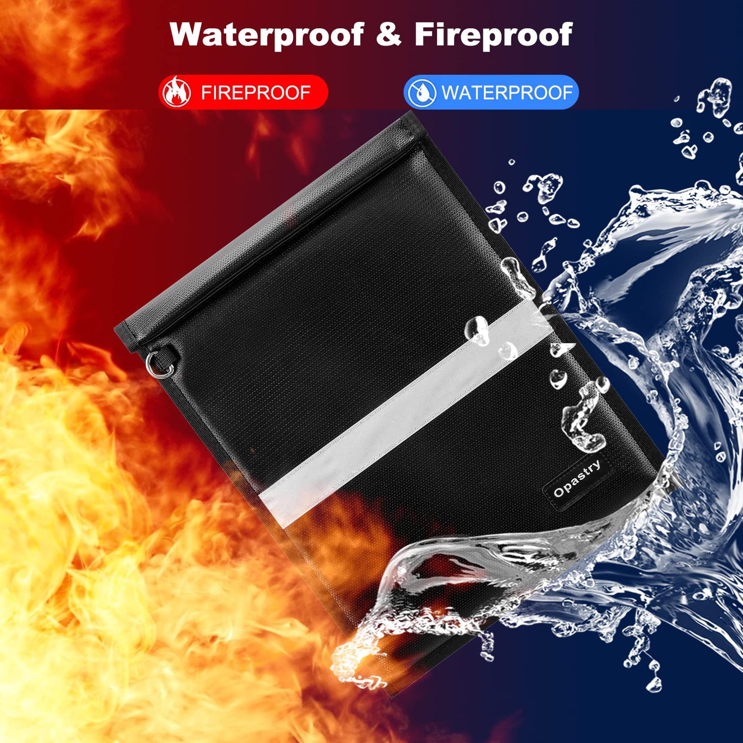 Faraday Bags for Laptops & Tablets & Phones, 4 Pack Faraday Cage, Upgraded Key Fob Protector with Reflective Strip, Anti-Tracking RFID Pouch for Key Fob, Fireproof & Waterproof Faraday Pouch (2200℉)