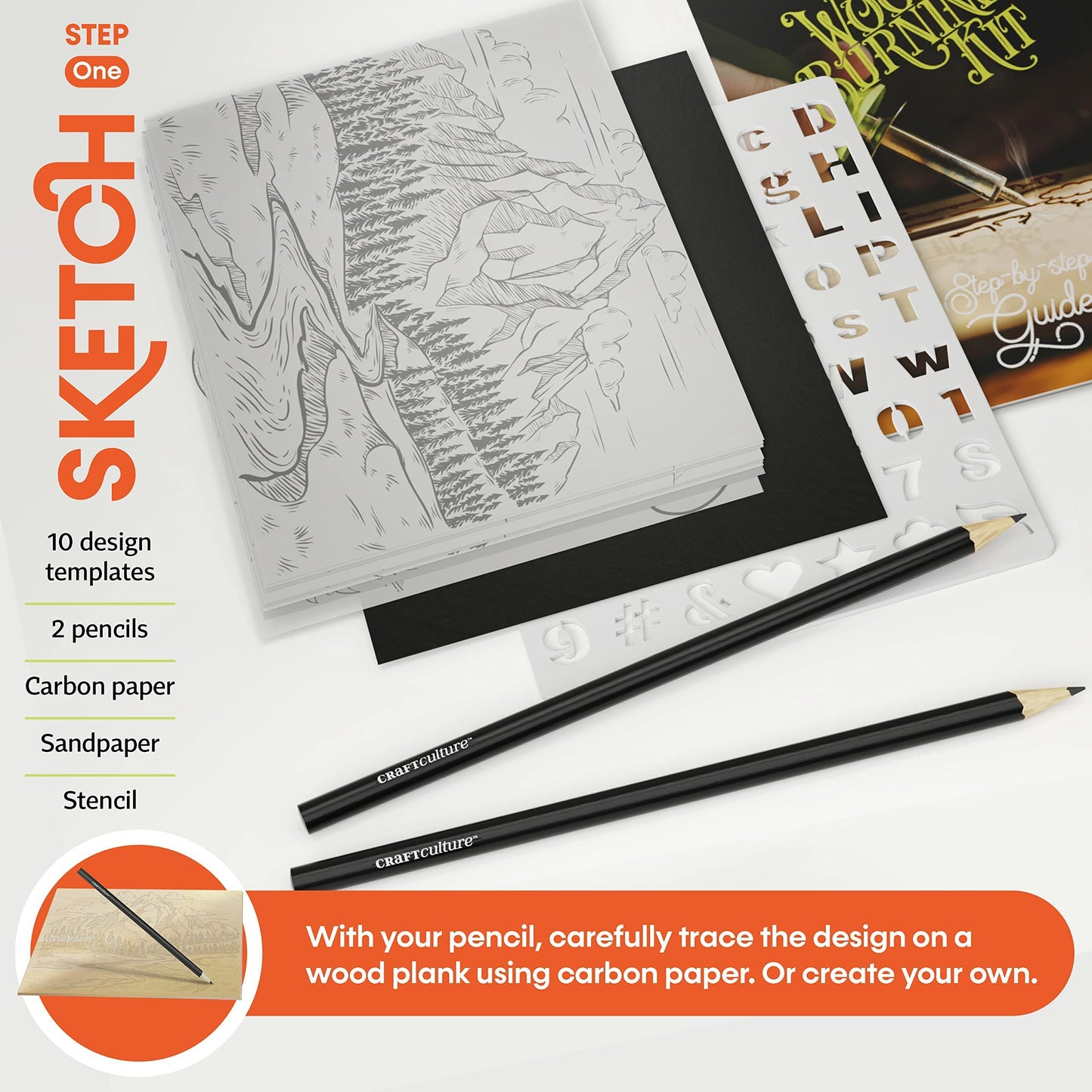 Beginners Wood Burning Kit - Cool Gifts - Craft Projects. Best Gift Idea. Teen Woodburning DIY Hobby Kits. Art Crafts Activities
