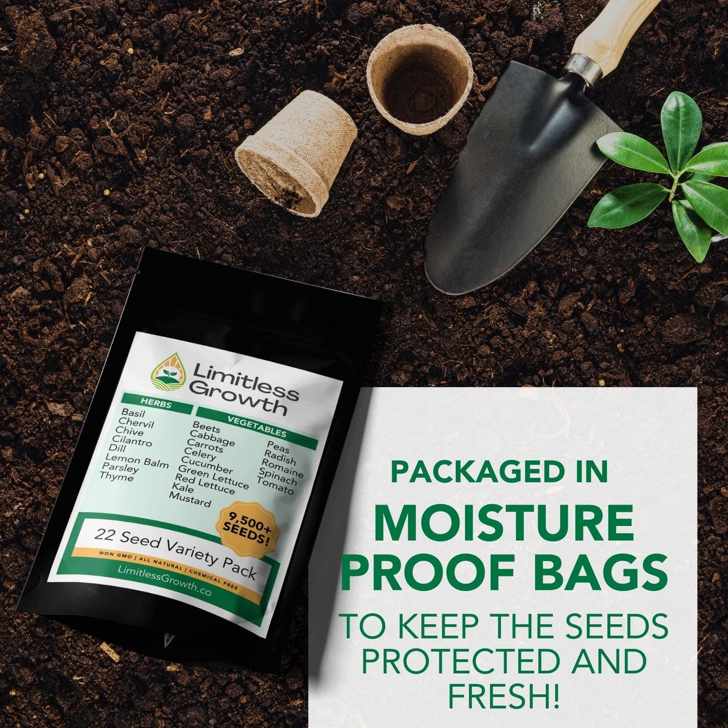 22 Vegetable & Herb Seed Pack | 10,000+ Seeds | Grown in West Coast Canada | Easy to Grow Varieties | for Canadian Climates | Container, Raised Beds, and More | Large Enough for Survival Gardens