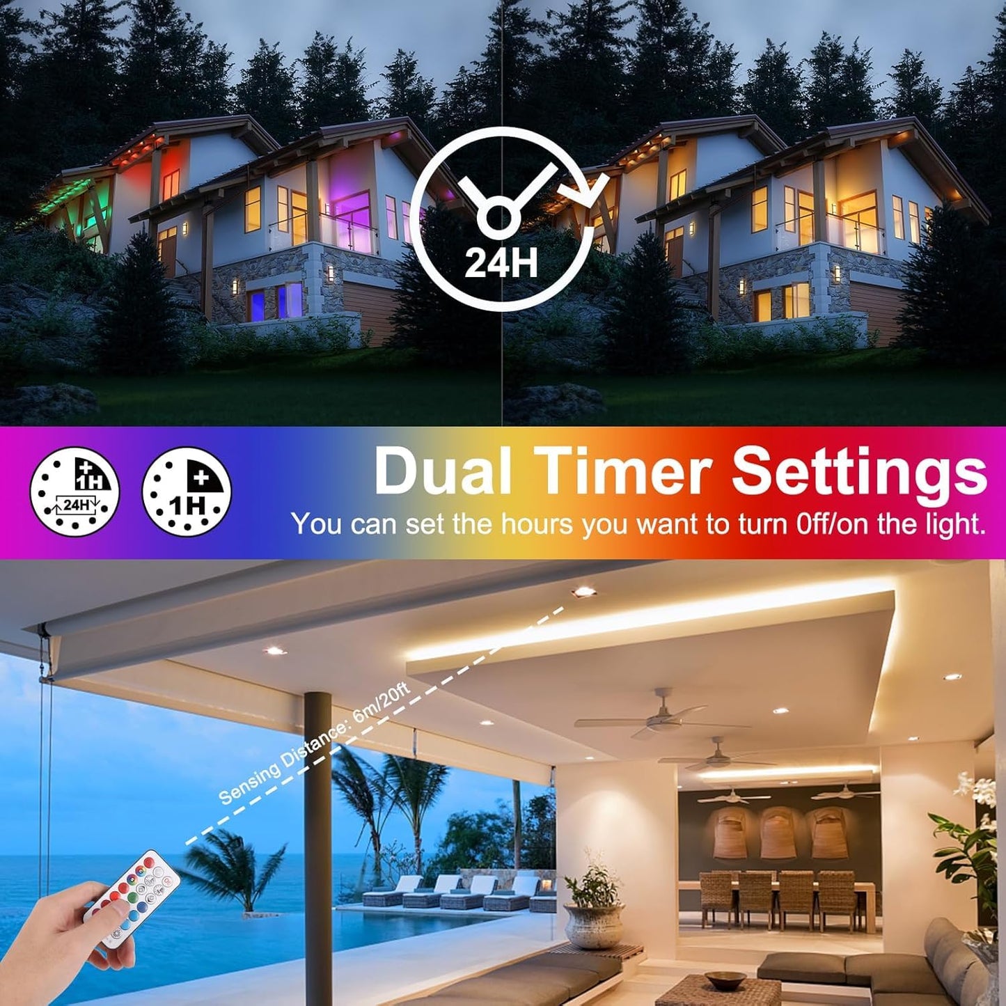Recessed Lighting 4 Inch RGBW Color Changing Pot Lights 12W LED Downlights,1080LM Recessed Ceiling Light,RGB + Warm White 2700K Dimmable by Remote Control,Timer - 12 Color Choices - 2 Modes,12 Pack
