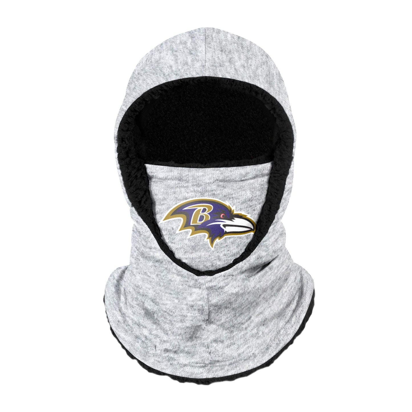 Baltimore Ravens NFL Heather Grey Big Logo Balaclava Hooded Gaiter