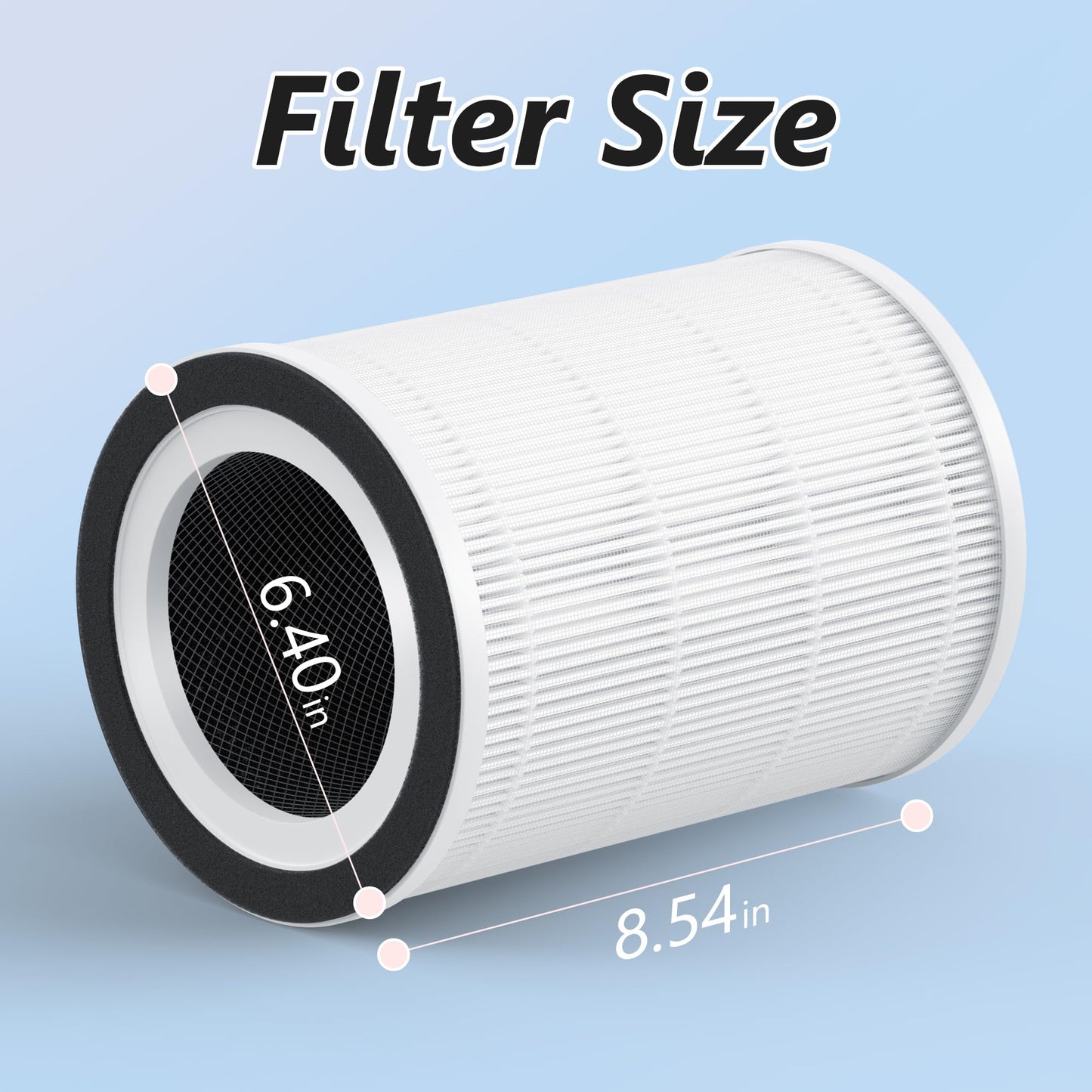 2 Pack - SAKEGDY Kilo Filter Compatible with Afloia KILO, KILOPLUS, KILOPRO, MIRO, MIRO PRO Air Purifier and Cuckoo CAC-I0510FW Air Purifier, 3-IN-1 Filtration System with H13 True HEPA Filter.