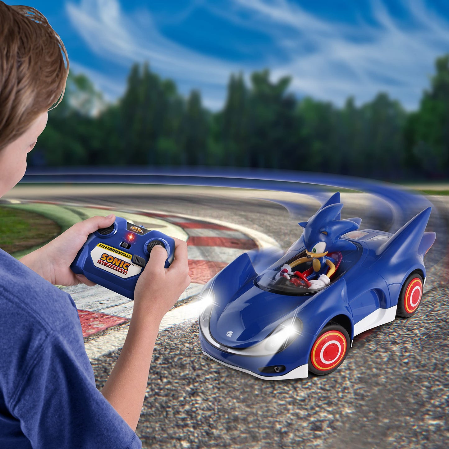 NKOK Sonic and Sega All Stars Racing Remote Controlled Car - Sonic The Hedgehog