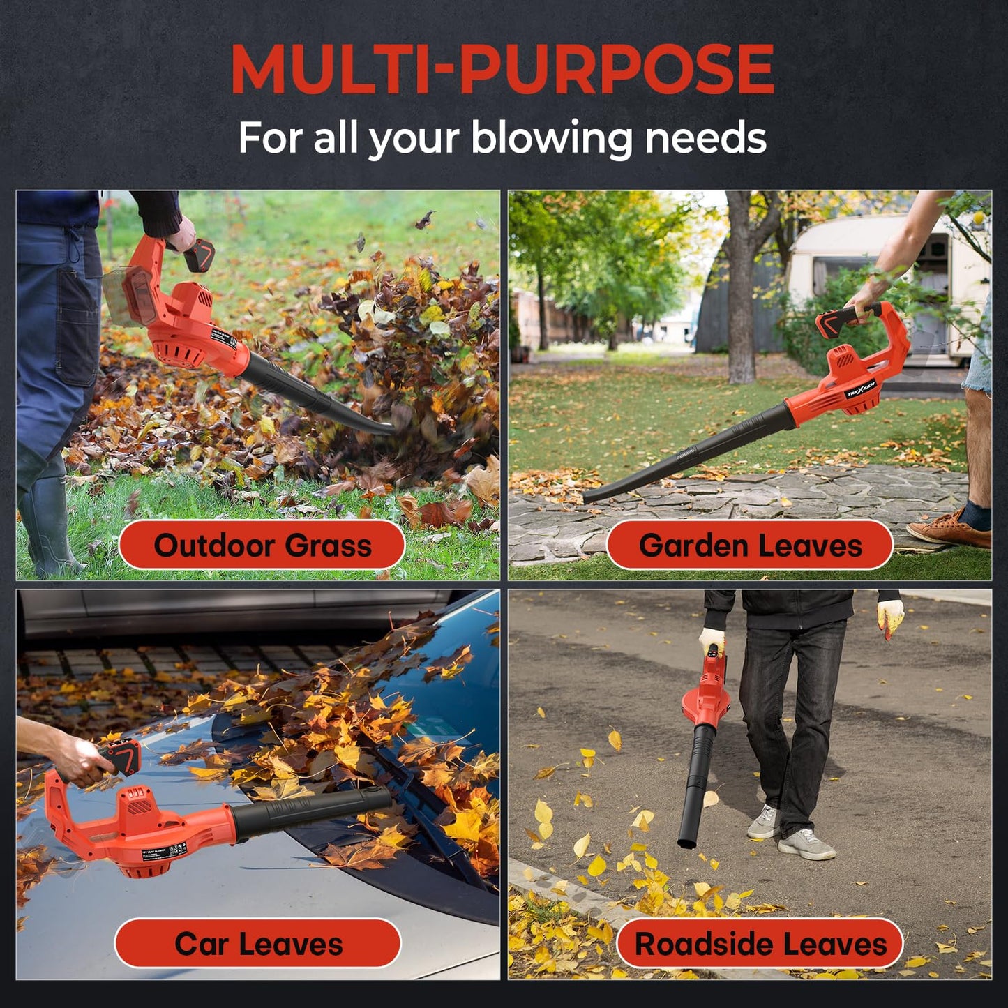 Cordless Leaf Blower for Mwk M18 18V Battery,【Battery Not Included】,Up to 150MPH,2 Speed Mode,180CFM High Speed Small Leaf Blower for Lawn Care, Patio, Blowing Leave
