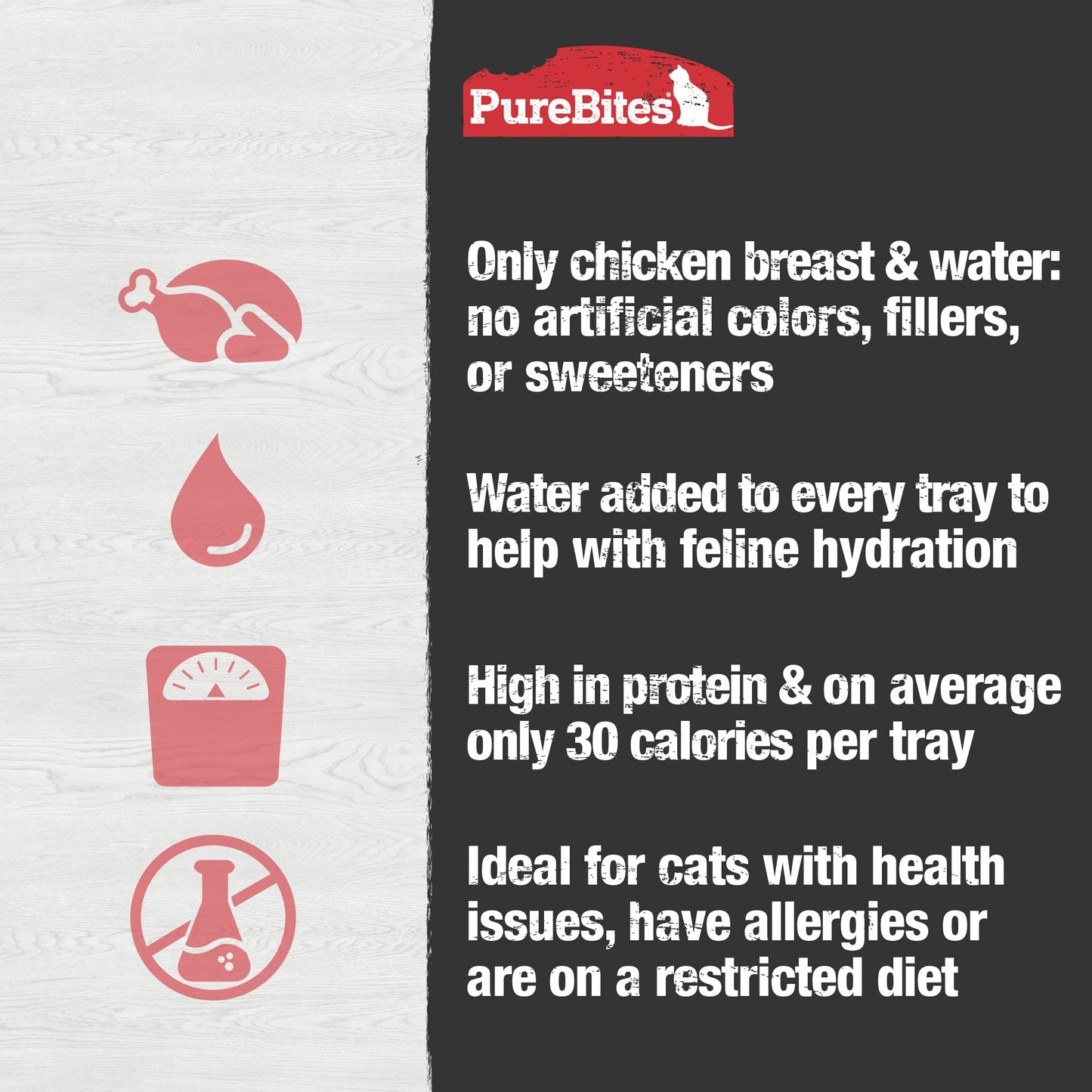 PureBites Mixers Chicken Breast in Water Pet Food for Cats, 1.76 oz. / 50 g, Case of 12