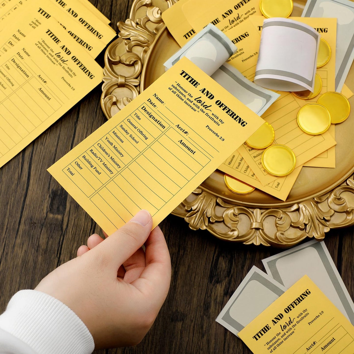 500 Pcs Tithes and Offering Envelopes for Church 6.3 x 3.5 Inches Church Supplies Tithe Envelopes for Church Saving Money Donation Supplies