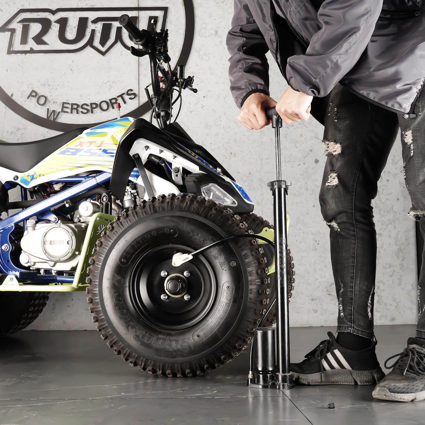 (2-Pack) 18x8.50/9.50-8 Inner Tube Replacement for Tractor Lawn Mower Golf Cart ATV Wheelbarrow Snowthrower, TR13 Straight Valve Stem