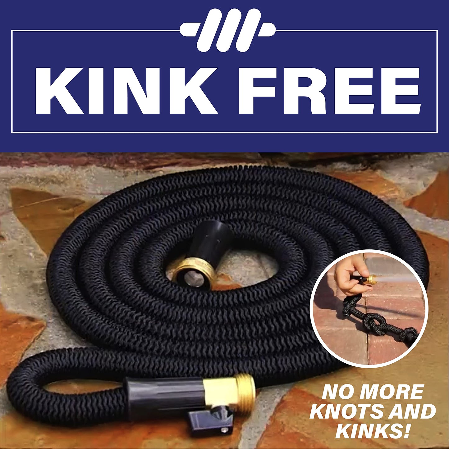 X-Hose Pro Expandable Garden Hose 25Ft, Heavy Duty Lightweight Retractable Water Hose, Flexible Hose, Weatherproof, Crush Resistant Solid Brass Fittings, Kink Free Expandable Hose as Seen on TV