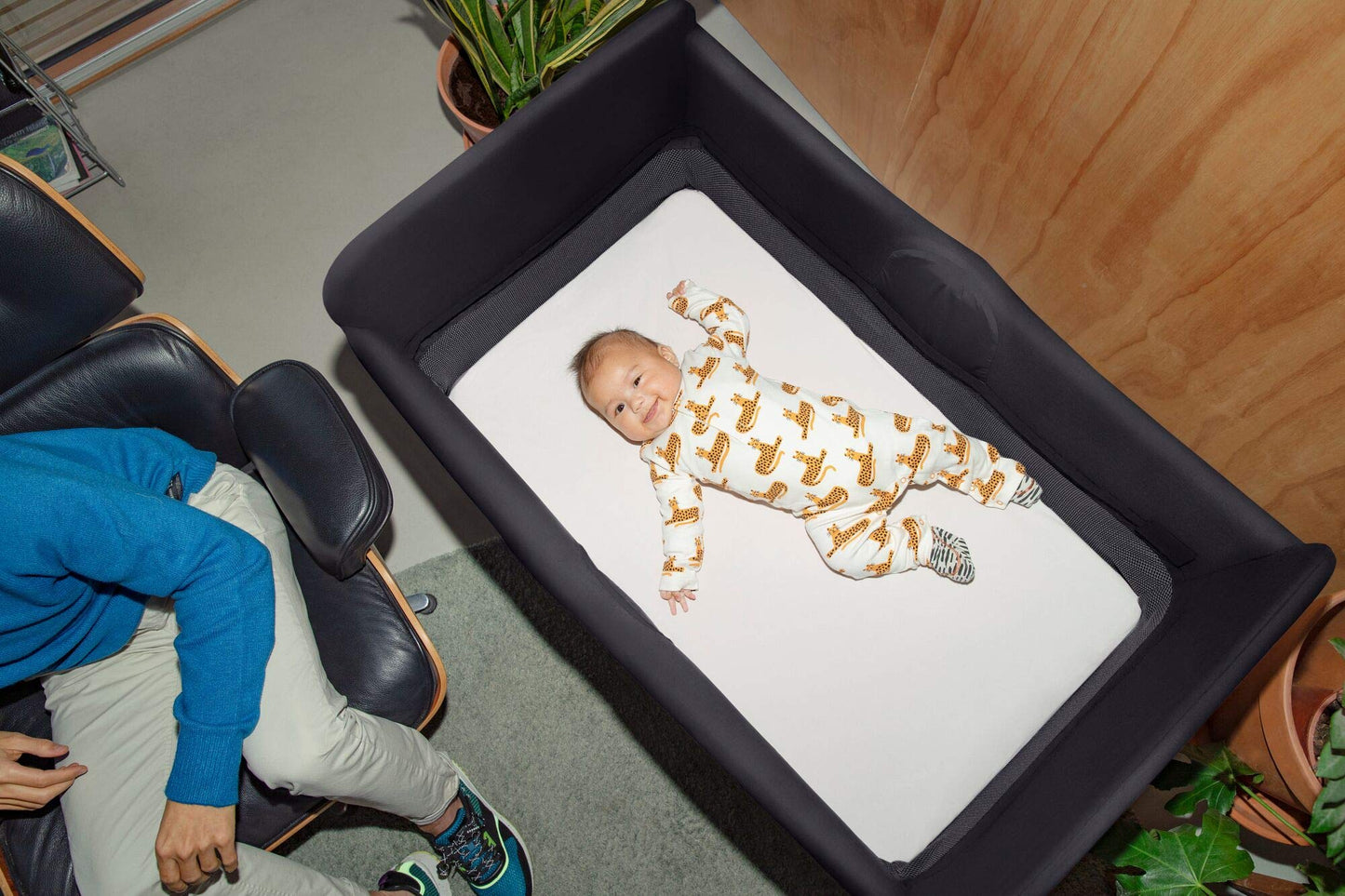 Bugaboo Stardust Fitted Cotton Sheet – 100% Natural, Breathable Cotton for Bugaboo Stardust Play Yard – Oeko-Tex® Certified, Soft & Machine Washable – Mineral White