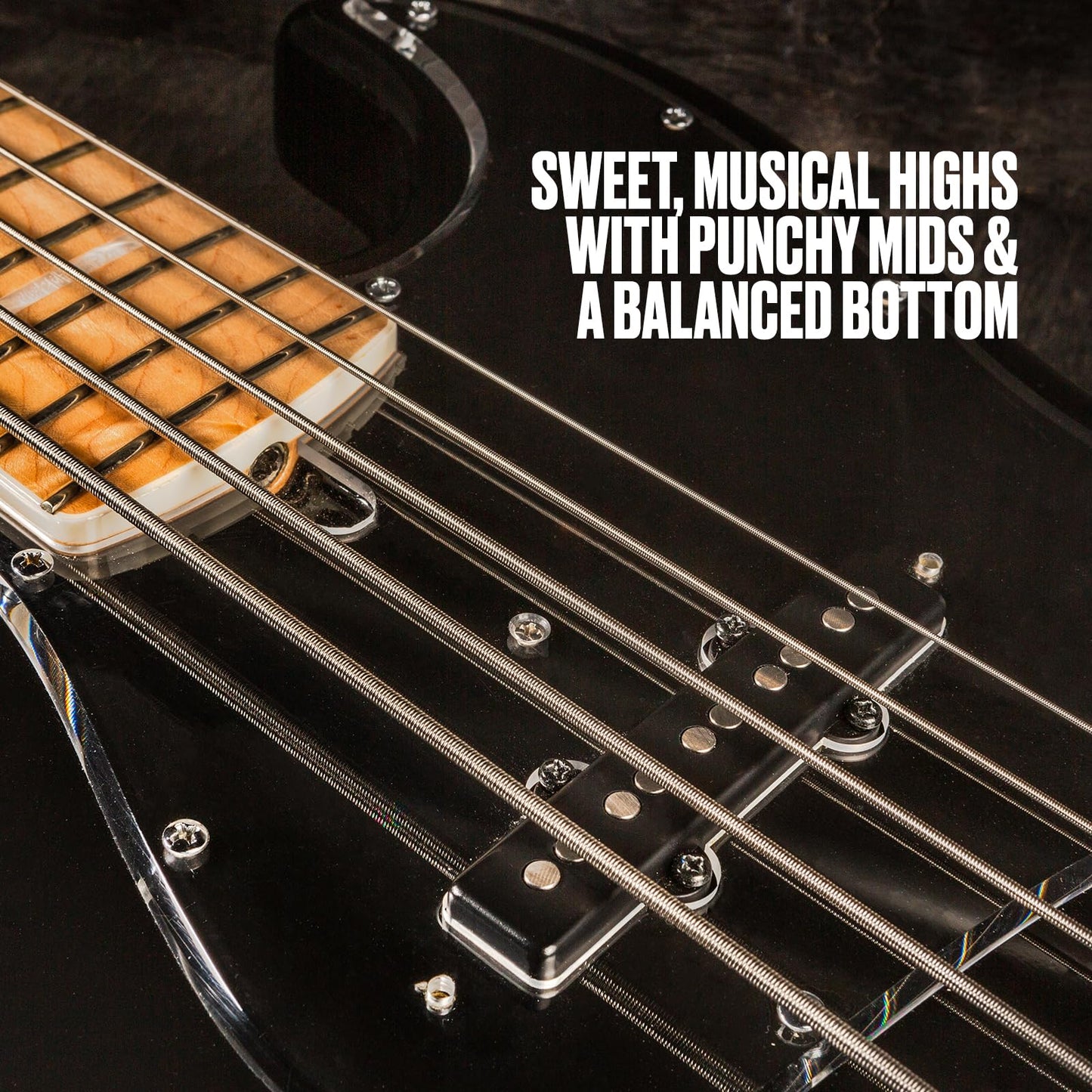 Dunlop DBSBN40120 Super Bright Nickel Plated Steel Bass 5-String Set, .40-.120 Gauge, Light