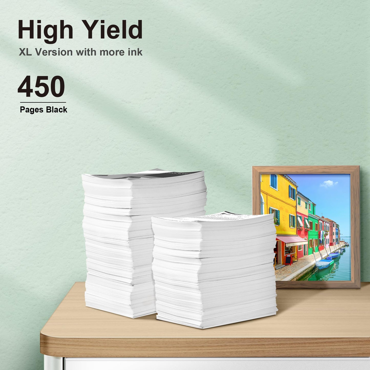 275XL Black Ink Cartridges Compatible for Canon PG-275 Ink Black for Canon PG-275XL Ink Cartridges for Canon Printer Ink 275XL Black PIXMA TR4720 TR4723 TS3720 TS3522 TS3520 TS3722 TR4722 (2 Black)