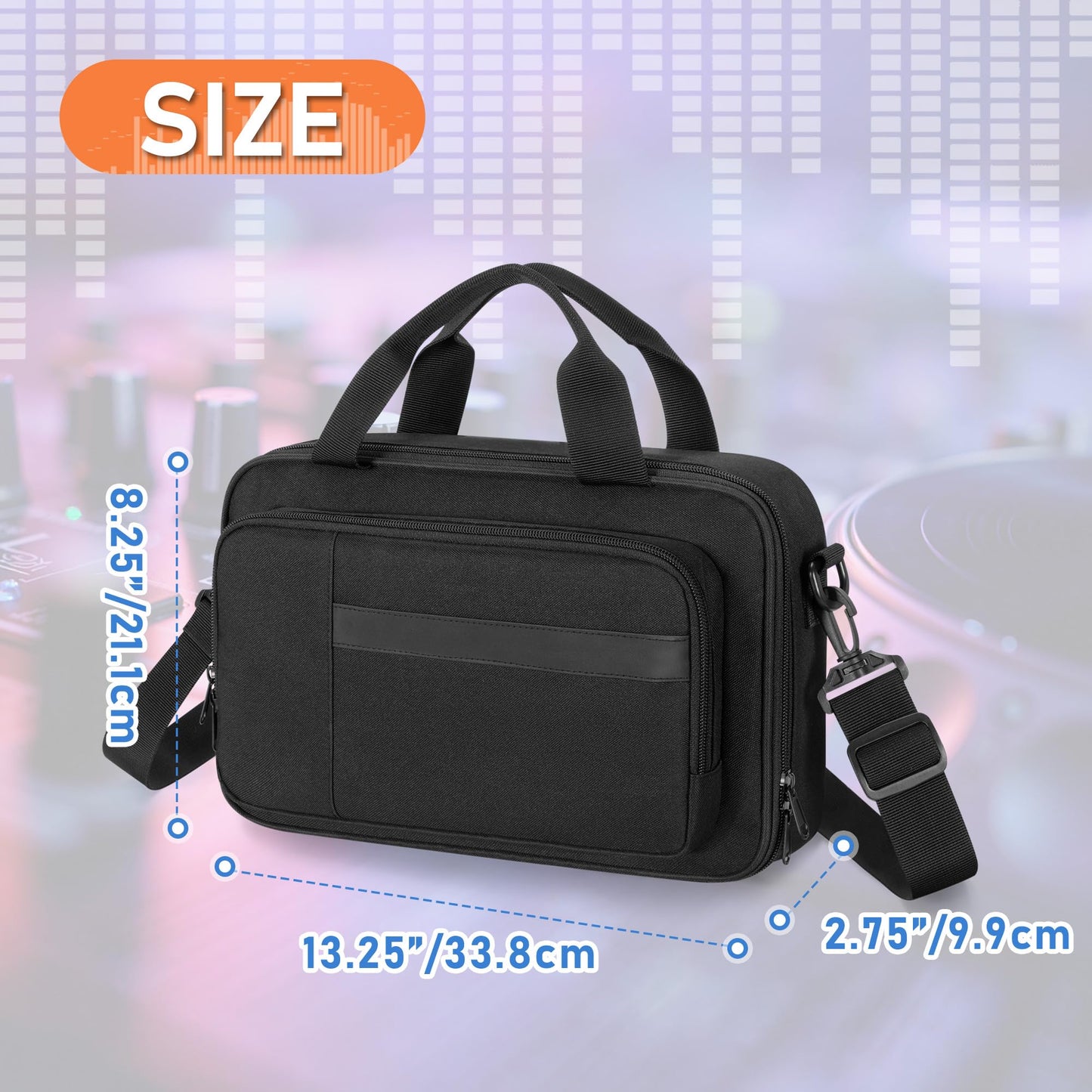 PGmoon Carrying Case Compatible with Akai Professional MPK Mini MK3 / MPK Mini Play MK3 25 Key USB MIDI Keyboard Controller, Travel Keyboard Bag with Multi-Pockets for Accessories