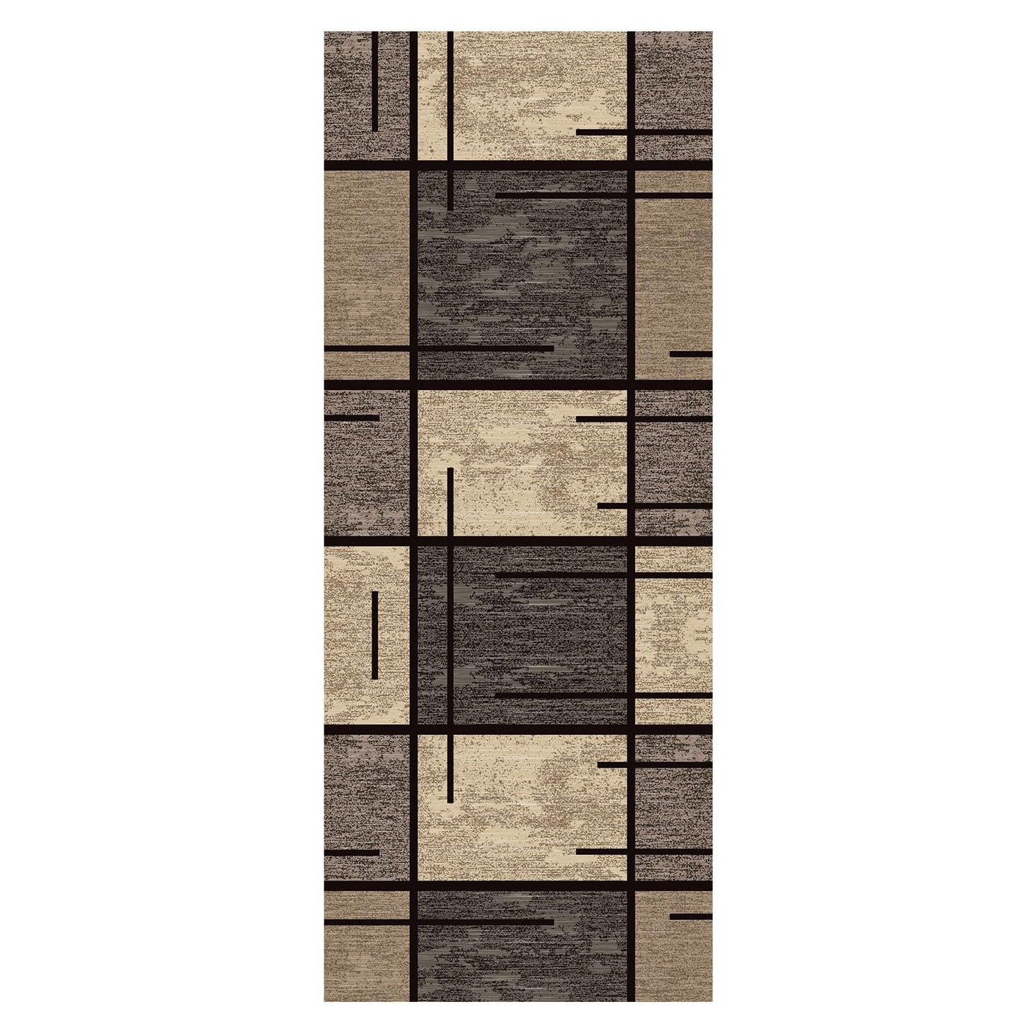 WTHYGB Runner Rug for Hallway, 2x5 Non-Slip Machine Washable Rugs for Entrance Indoor, Long Modern Area Rug, 6mm Low Pile Carpet for Bedroom Laundry Kitchen Laundry Room, Beige